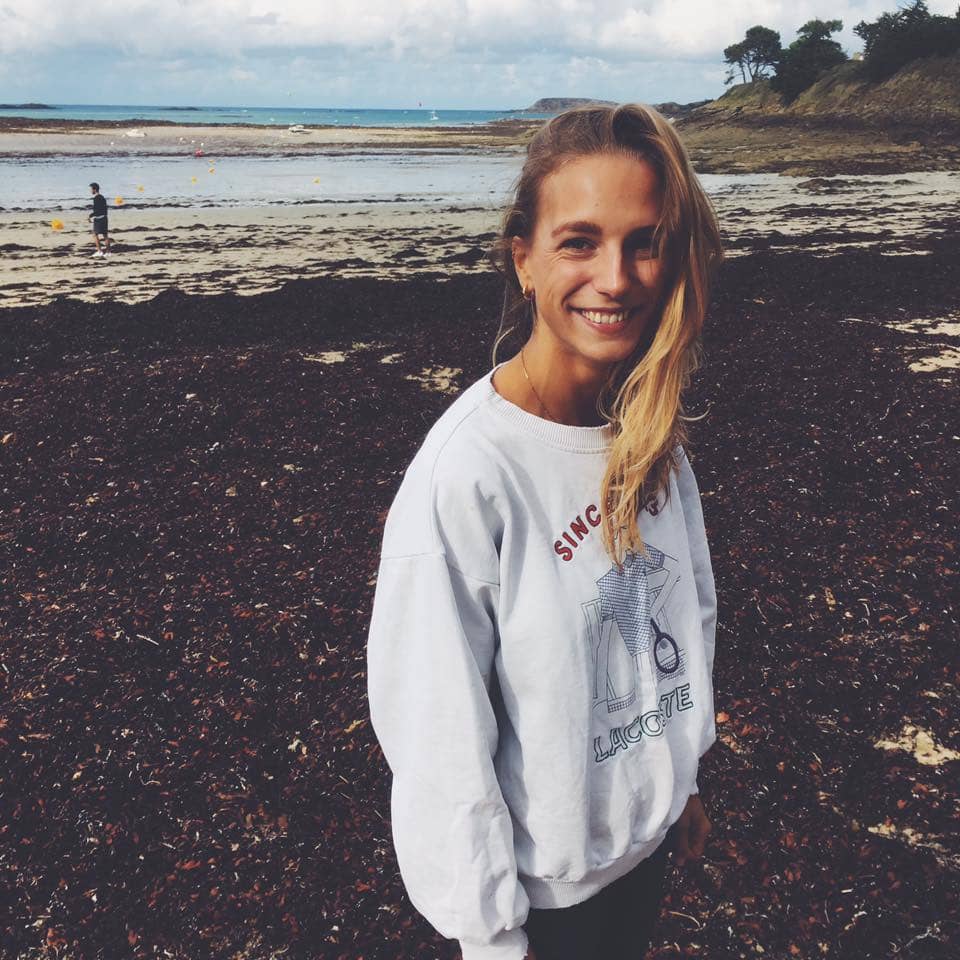 Young blond smiling woman